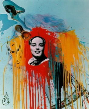 Self Portrait Photomontage with the famous Mao Marilyn that Philippe Halsman created at s wish Surrealism Oil Paintings